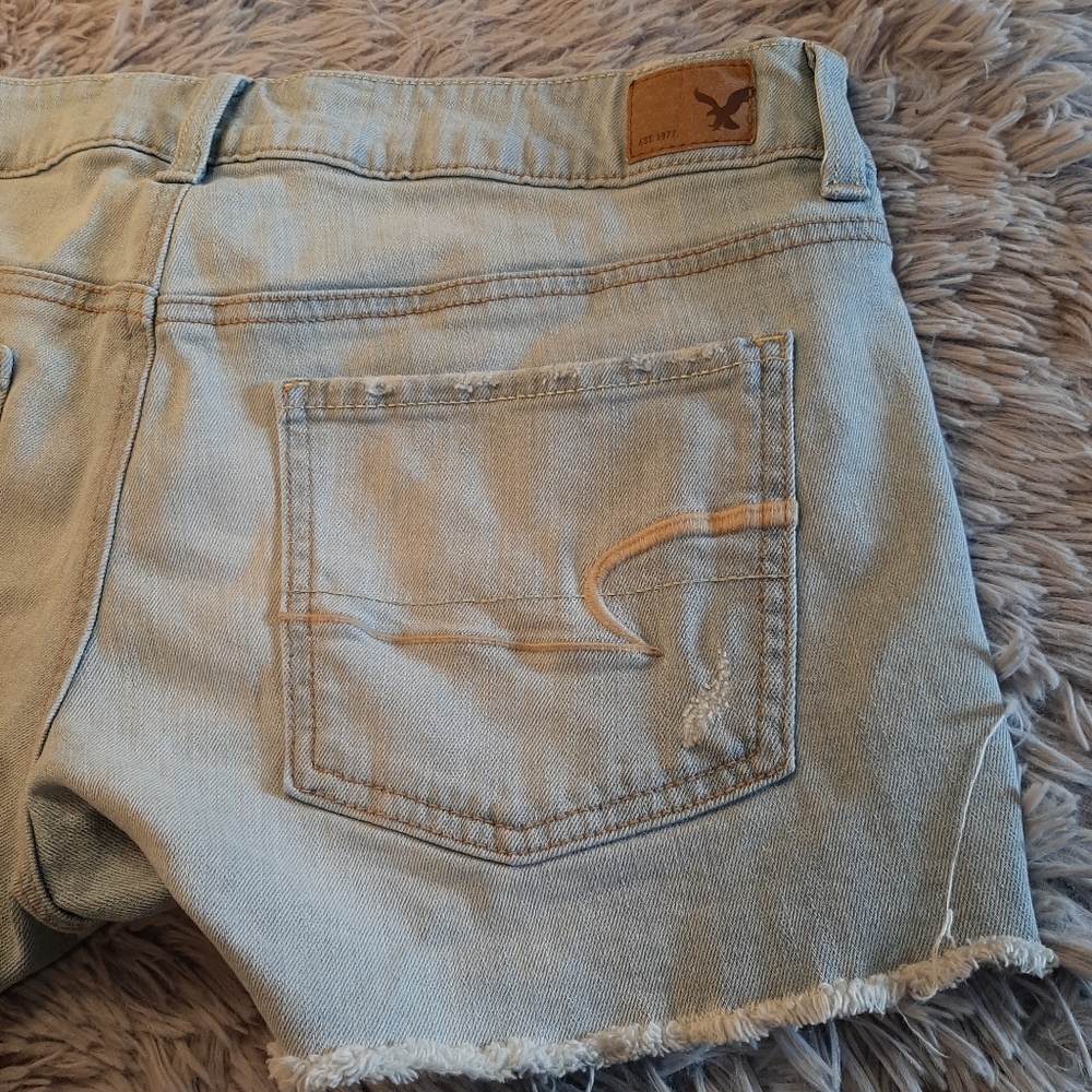 American Eagle Jean Shorts Stretch Size 8 - Picture 11 of 12